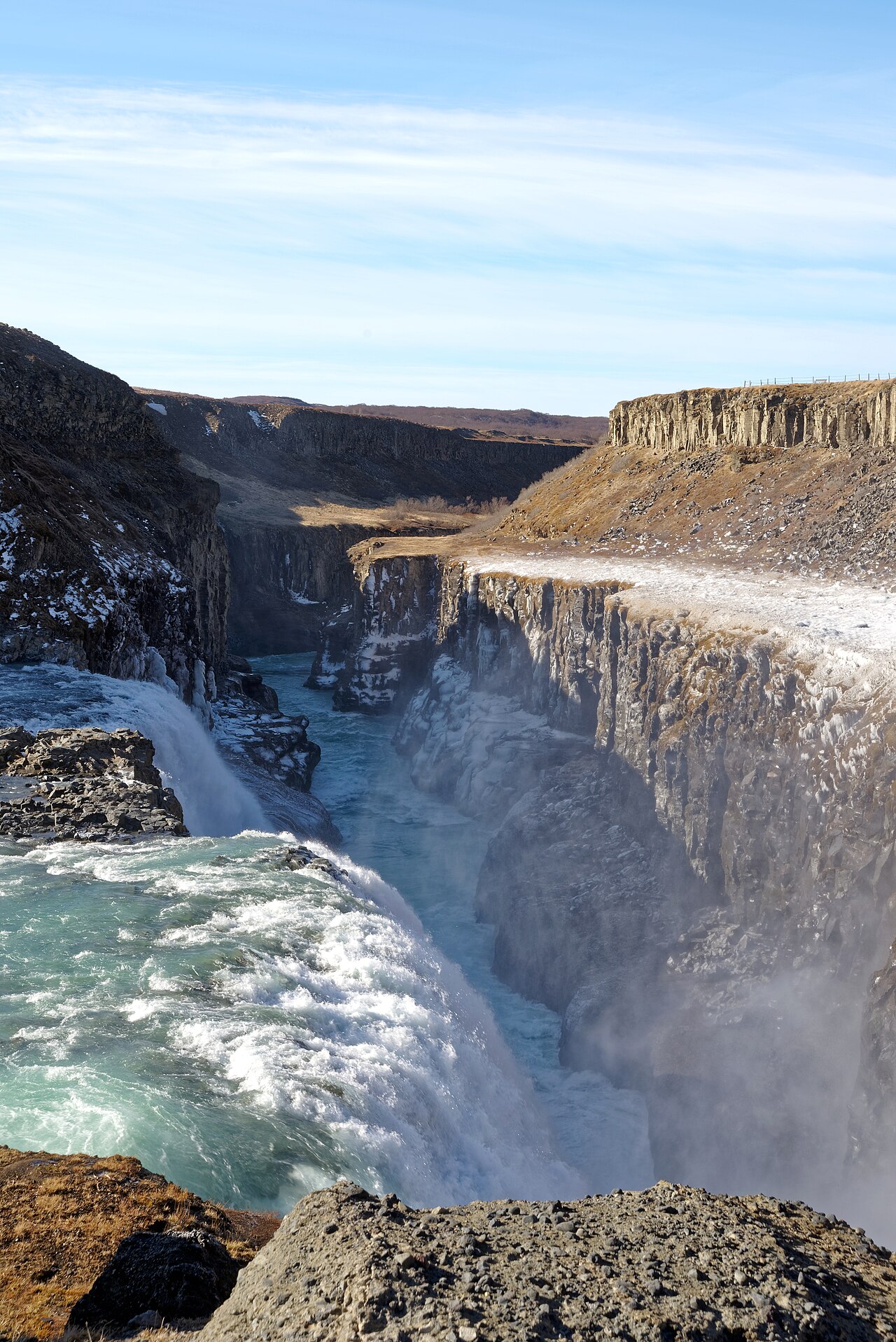 Gullfoss waterfall in Iceland