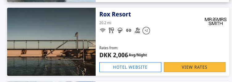 Hyatt listing image for Rox Resort