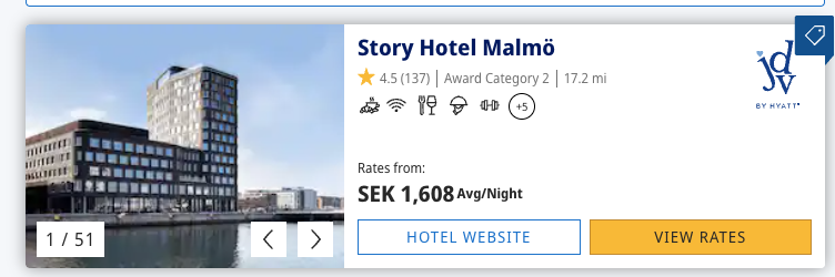Hyatt listing image for Story Hotel Malmö